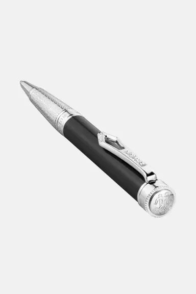 Roberto Cavalli Roberto Cavalli Lacquer Ballpoint Pen, Silver Color & Black Lacquer | Thumbnail 4 Roberto Cavalli Roberto Cavalli Lacquer Ballpoint Pen, Silver Color & Black Lacquer | Thumbnail 4