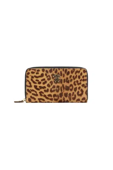 Roberto Cavalli Jaguar Skin Print Zip-Around Wallet | Thumbnail 1 Roberto Cavalli Jaguar Skin Print Zip-Around Wallet | Thumbnail 1
