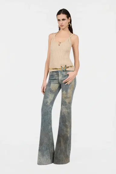 Roberto Cavalli Beige Top | Thumbnail 6 Roberto Cavalli Beige Top | Thumbnail 6