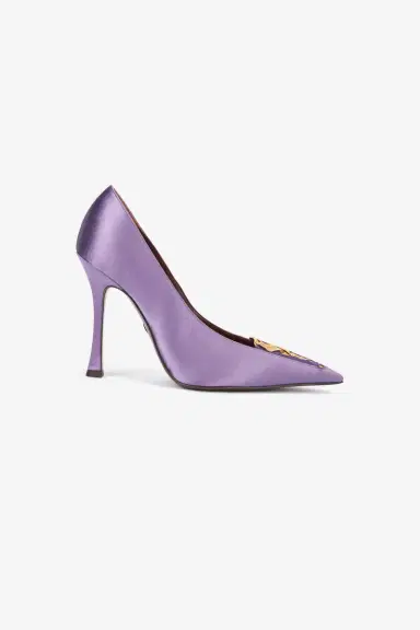 Roberto Cavalli Lilac Pumps With Leaf Insert | Thumbnail 2 Roberto Cavalli Lilac Pumps With Leaf Insert | Thumbnail 2