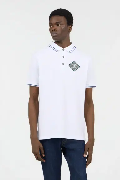 Roberto Cavalli White Polo | Thumbnail 2 Roberto Cavalli White Polo | Thumbnail 2