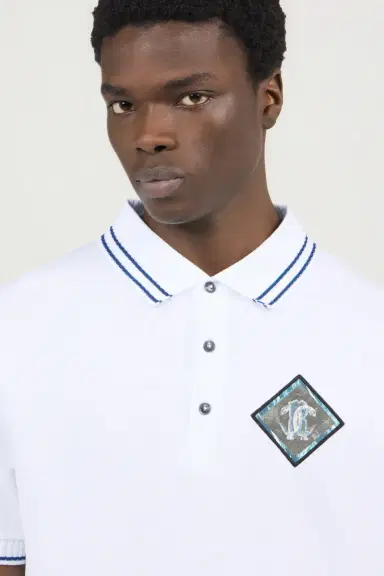 Roberto Cavalli White Polo | Thumbnail 4 Roberto Cavalli White Polo | Thumbnail 4