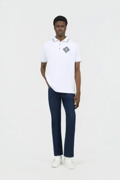 Roberto Cavalli White Polo | Thumbnail 6 Roberto Cavalli White Polo | Thumbnail 6