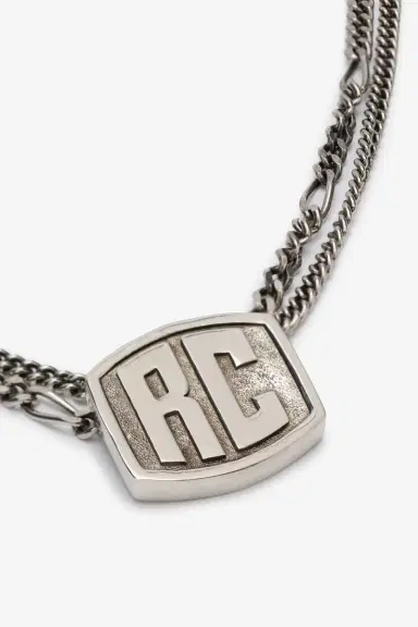 Roberto Cavalli Necklace With Double Chain And RC Monogram | Thumbnail 5 Roberto Cavalli Necklace With Double Chain And RC Monogram | Thumbnail 5