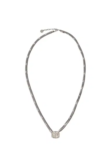 Roberto Cavalli Necklace With Double Chain And RC Monogram | Thumbnail 1 Roberto Cavalli Necklace With Double Chain And RC Monogram | Thumbnail 1