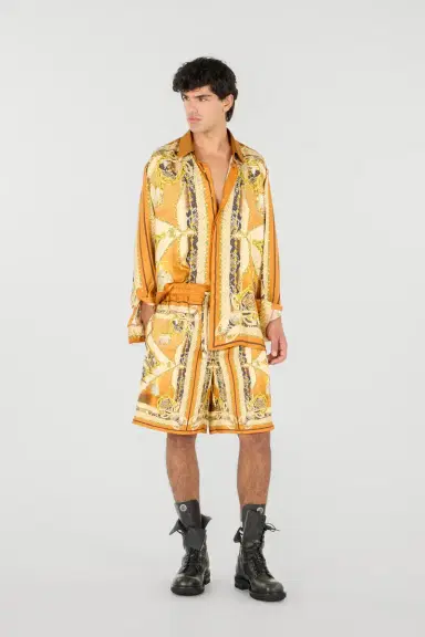 Roberto Cavalli Sunset Print Silk Shorts | Thumbnail 7 Roberto Cavalli Sunset Print Silk Shorts | Thumbnail 7