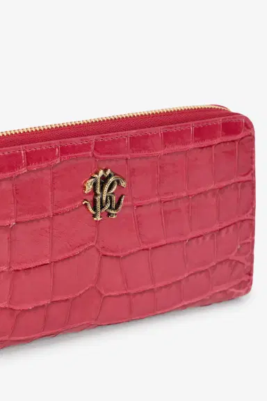 Roberto Cavalli Crocodile Effect Zip-Around Wallet | Thumbnail 3 Roberto Cavalli Crocodile Effect Zip-Around Wallet | Thumbnail 3