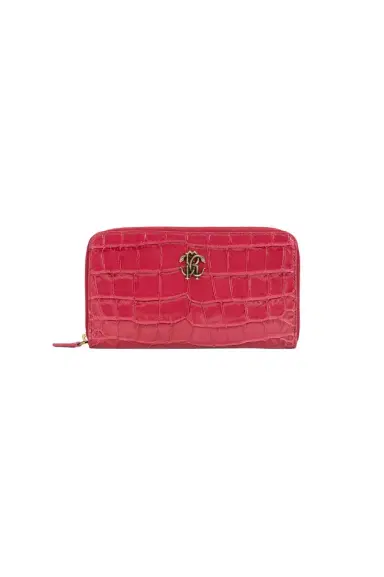 Roberto Cavalli Crocodile Effect Zip-Around Wallet | Thumbnail 1 Roberto Cavalli Crocodile Effect Zip-Around Wallet | Thumbnail 1