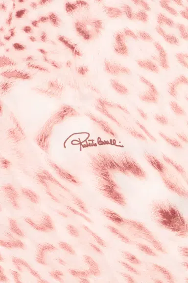 Roberto Cavalli Jaguar Pink Print Triangle | Thumbnail 2 Roberto Cavalli Jaguar Pink Print Triangle | Thumbnail 2