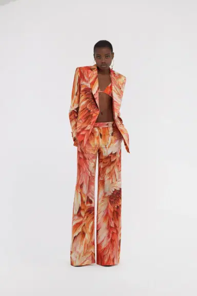 Roberto Cavalli Plumange Print Silk Jacket | Thumbnail 5 Roberto Cavalli Plumange Print Silk Jacket | Thumbnail 5