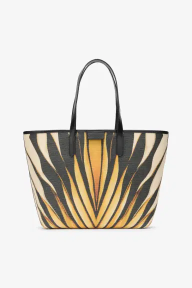 Roberto Cavalli Ray Of Gold Print Shopping Bag | Thumbnail 3 Roberto Cavalli Ray Of Gold Print Shopping Bag | Thumbnail 3