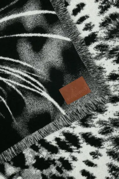 Roberto Cavalli Jacquard Plaid with Leopard | Thumbnail 3 Roberto Cavalli Jacquard Plaid with Leopard | Thumbnail 3
