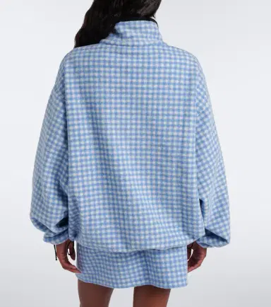 Miu Miu Gingham fleece jacket | Thumbnail 5 Miu Miu Gingham fleece jacket | Thumbnail 5