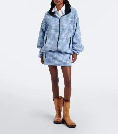 Miu Miu Gingham fleece jacket | Thumbnail 7 Miu Miu Gingham fleece jacket | Thumbnail 7