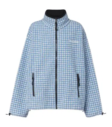 Miu Miu Gingham fleece jacket | Thumbnail 1 Miu Miu Gingham fleece jacket | Thumbnail 1