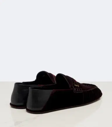Saint Laurent Le Loafer velvet penny loafers | Thumbnail 2 Saint Laurent Le Loafer velvet penny loafers | Thumbnail 2