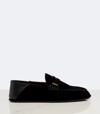 Saint Laurent Le Loafer velvet penny loafers | Thumbnail 3 Saint Laurent Le Loafer velvet penny loafers | Thumbnail 3