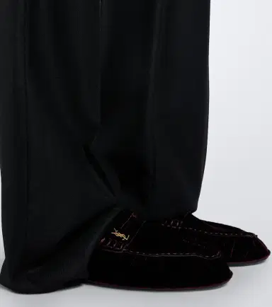 Saint Laurent Le Loafer velvet penny loafers | Thumbnail 5 Saint Laurent Le Loafer velvet penny loafers | Thumbnail 5