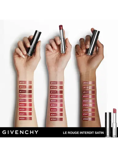 Givenchy Women's Le Rouge Interdit Satin Hydrating Lipstick | Thumbnail 2 Givenchy Women's Le Rouge Interdit Satin Hydrating Lipstick | Thumbnail 2