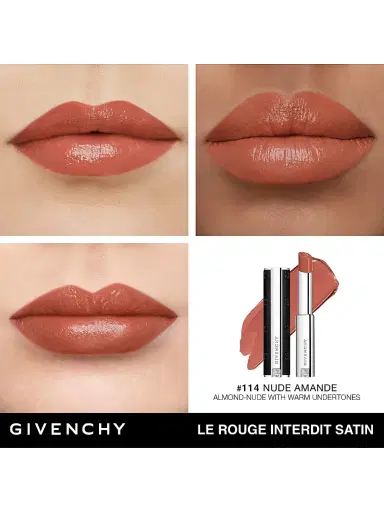 Givenchy Women's Le Rouge Interdit Satin Hydrating Lipstick | Thumbnail 3 Givenchy Women's Le Rouge Interdit Satin Hydrating Lipstick | Thumbnail 3