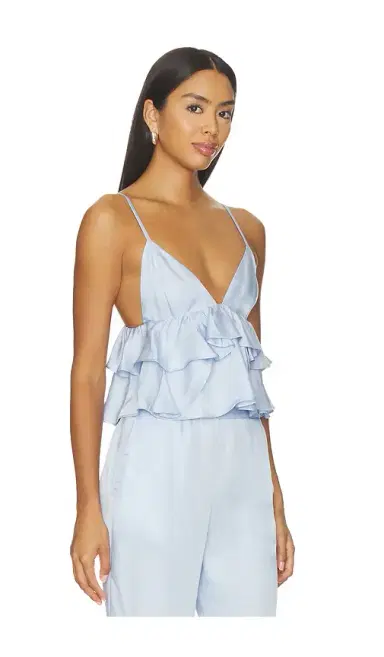 Fleur du Mal Luxe Twill Flare Cami | Thumbnail 2 Fleur du Mal Luxe Twill Flare Cami | Thumbnail 2