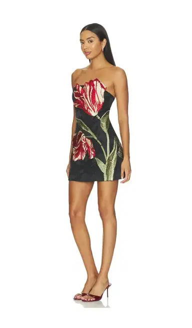 Alice + Olivia Alice + Olivia Katia Embellished Strapless Lantern Mini Dress | Thumbnail 2 Alice + Olivia Alice + Olivia Katia Embellished Strapless Lantern Mini Dress | Thumbnail 2
