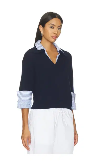 BROCHU WALKER Ciara Polo Looker Sweater | Thumbnail 2 BROCHU WALKER Ciara Polo Looker Sweater | Thumbnail 2