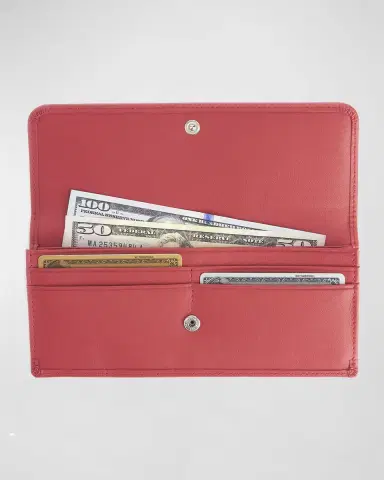 Royce New York Monogrammed RFID Blocking Leather Clutch Wallet, Personalized | Thumbnail 2 Royce New York Monogrammed RFID Blocking Leather Clutch Wallet, Personalized | Thumbnail 2