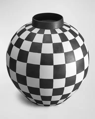 L 'Objet Damier Vase, 16" | Thumbnail 2 L 'Objet Damier Vase, 16" | Thumbnail 2