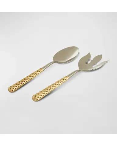 L 'Objet Braid 2-Piece 24K Gold-Plated Serving Set | Thumbnail 3 L 'Objet Braid 2-Piece 24K Gold-Plated Serving Set | Thumbnail 3