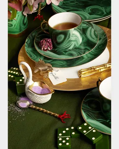 L 'Objet Malachite Espresso Cup & Saucer | Thumbnail 4 L 'Objet Malachite Espresso Cup & Saucer | Thumbnail 4