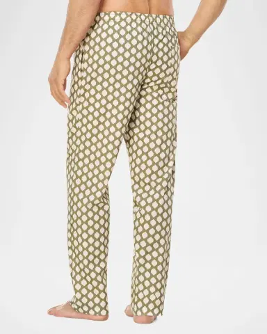 Majestic International Men 's Cotton Mid-Century Geometric Lounge Pants | Thumbnail 3 Majestic International Men 's Cotton Mid-Century Geometric Lounge Pants | Thumbnail 3