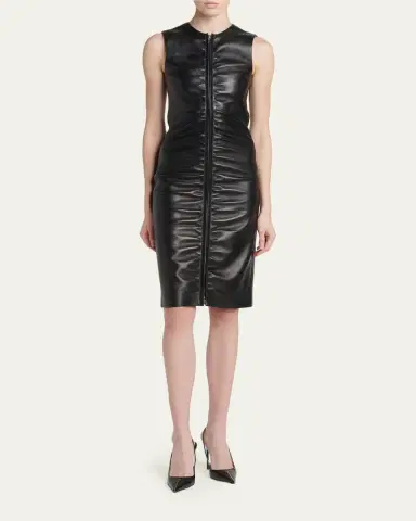 Tom Ford Lamb Leather Midi Dress | Thumbnail 2 Tom Ford Lamb Leather Midi Dress | Thumbnail 2