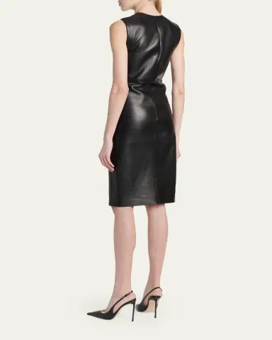 Tom Ford Lamb Leather Midi Dress | Thumbnail 3 Tom Ford Lamb Leather Midi Dress | Thumbnail 3