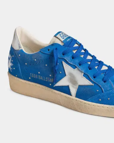Golden Goose Men 's Ball Star Studded Suede Low-Top Sneakers | Thumbnail 3 Golden Goose Men 's Ball Star Studded Suede Low-Top Sneakers | Thumbnail 3