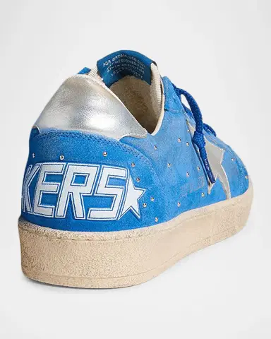 Golden Goose Men 's Ball Star Studded Suede Low-Top Sneakers | Thumbnail 4 Golden Goose Men 's Ball Star Studded Suede Low-Top Sneakers | Thumbnail 4