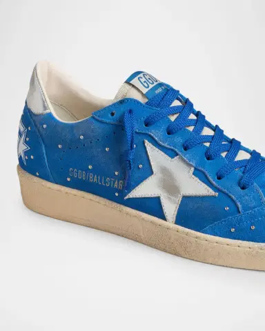 Golden Goose Men 's Ball Star Studded Suede Low-Top Sneakers | Thumbnail 5 Golden Goose Men 's Ball Star Studded Suede Low-Top Sneakers | Thumbnail 5