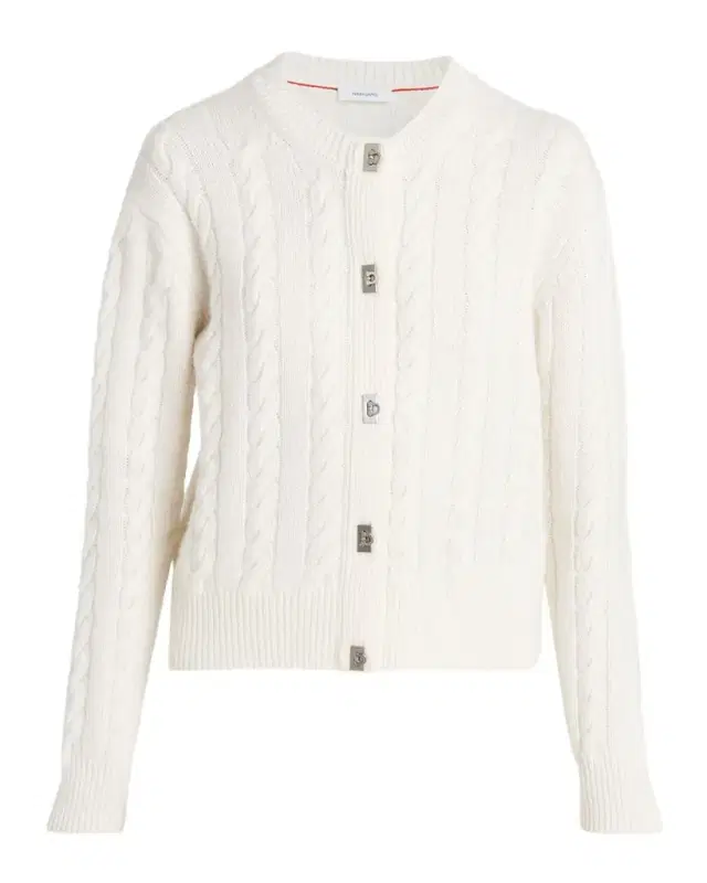 Wool-Cashmere Cable Knit Gancio Cardigan Wool-Cashmere Cable Knit Gancio Cardigan