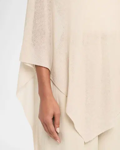Oh My Goat Asymmetric Feather Cashmere Poncho | Thumbnail 5 Oh My Goat Asymmetric Feather Cashmere Poncho | Thumbnail 5