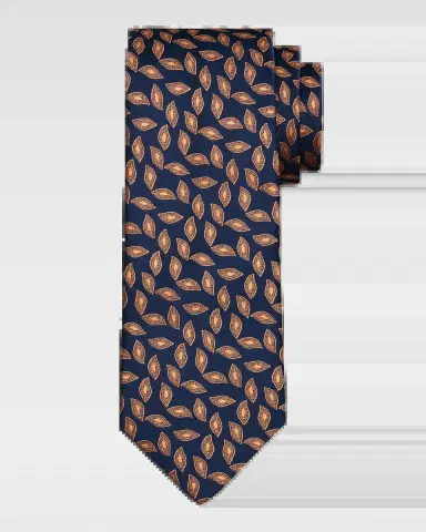 Charvet Men's Geometric Oblong Jacquard Silk Tie | Thumbnail 2 Charvet Men's Geometric Oblong Jacquard Silk Tie | Thumbnail 2