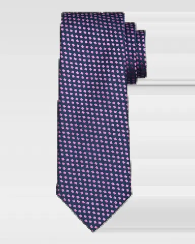 Charvet Men's Micro Diamond Jacquard Silk Tie | Thumbnail 2 Charvet Men's Micro Diamond Jacquard Silk Tie | Thumbnail 2