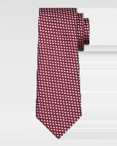 Charvet Men's Micro Diamond Jacquard Silk Tie | Thumbnail 2 Charvet Men's Micro Diamond Jacquard Silk Tie | Thumbnail 2