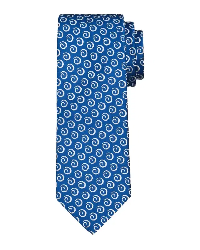 Men's Swirl Pattern Jacquard Silk Tie Men's Swirl Pattern Jacquard Silk Tie