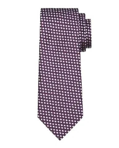 Charvet Men's Micro Diamond Jacquard Silk Tie | Thumbnail 1 Charvet Men's Micro Diamond Jacquard Silk Tie | Thumbnail 1