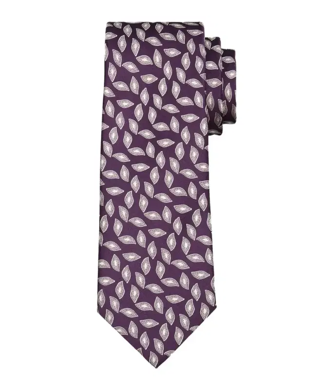 Men's Geometric Oblong Jacquard Silk Tie Men's Geometric Oblong Jacquard Silk Tie