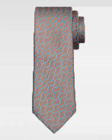 Charvet Men's Geometric Jacquard Silk Tie | Thumbnail 2 Charvet Men's Geometric Jacquard Silk Tie | Thumbnail 2