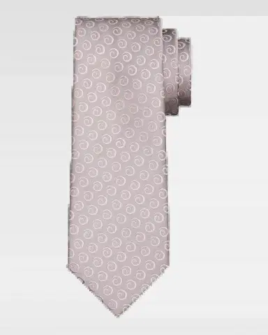 Charvet Men's Swirl Pattern Jacquard Silk Tie | Thumbnail 2 Charvet Men's Swirl Pattern Jacquard Silk Tie | Thumbnail 2