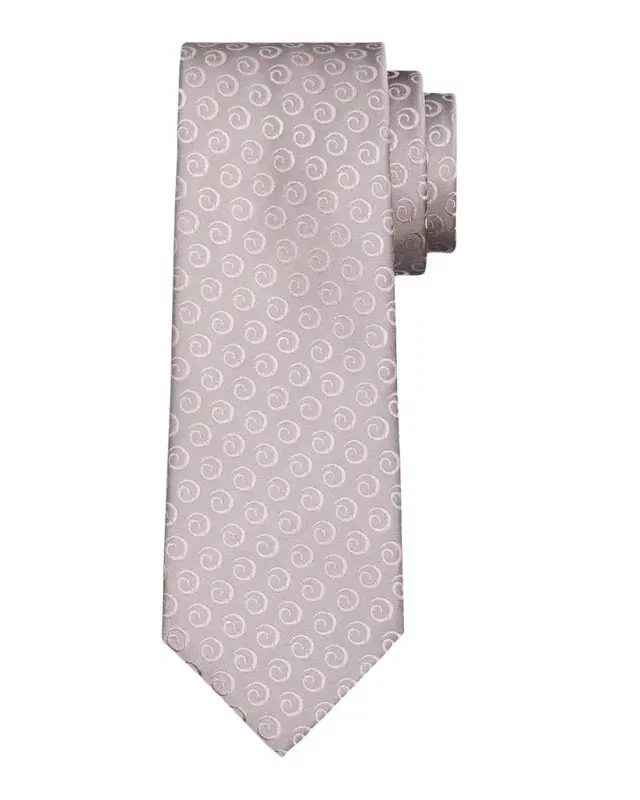 Men's Swirl Pattern Jacquard Silk Tie Men's Swirl Pattern Jacquard Silk Tie