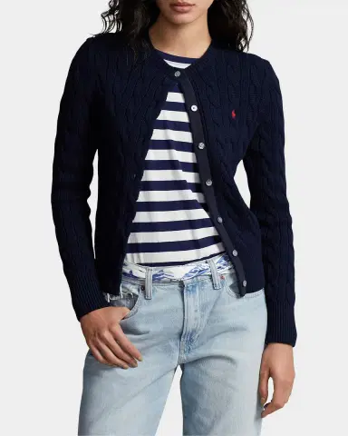 Polo Ralph Lauren Cable-Knit Cotton Cardigan | Thumbnail 4 Polo Ralph Lauren Cable-Knit Cotton Cardigan | Thumbnail 4