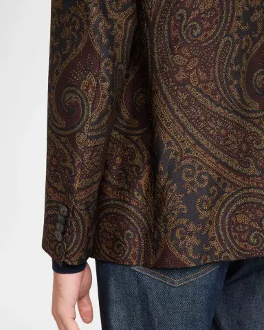 Etro Men 's Milano Paisley Jacquard Sport Coat | Thumbnail 8 Etro Men 's Milano Paisley Jacquard Sport Coat | Thumbnail 8